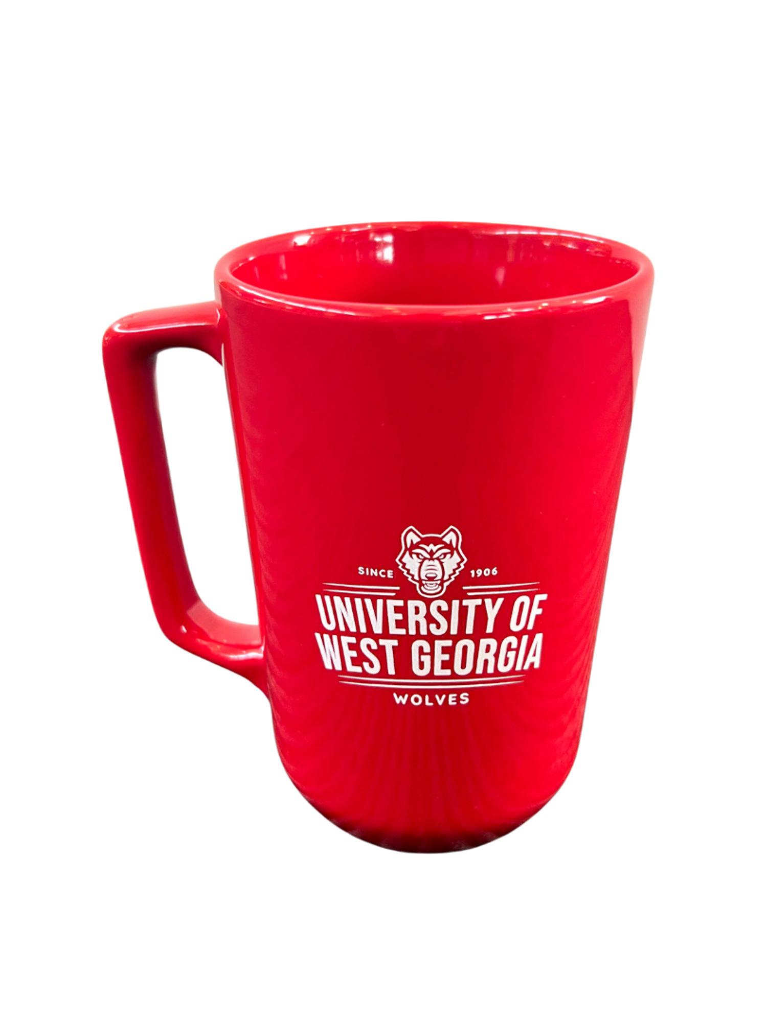 image of: UNIV OF WEST GA WOLF HEAD LOGO SQUARE HANDLE MUG