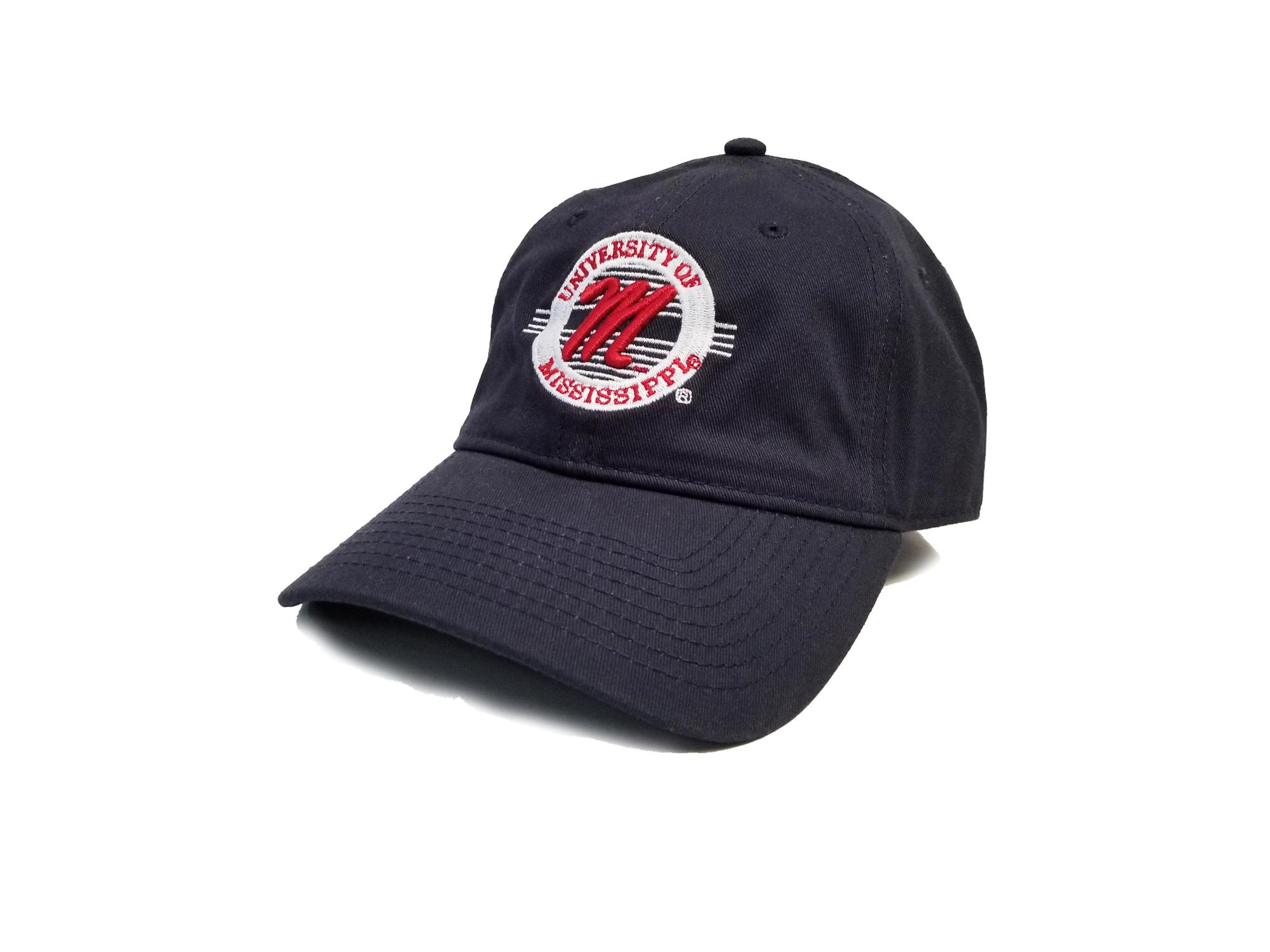 image of: University of Mississippi Retro Circle Adjustable Hat Navy