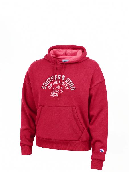 Champion Women’s Red Hood; $49.99