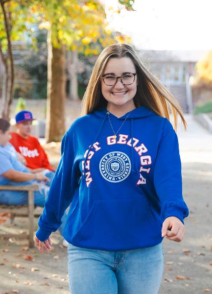 FALL 2023 WEST GA SEAL HOODIE; $34.99