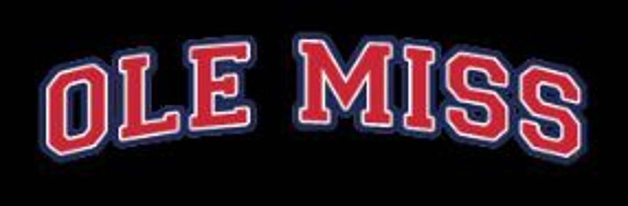 Product image 2 of 2 for Red Ole Miss Arch Vinyl Decal 6in