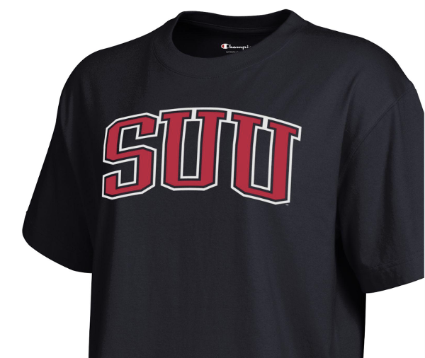 CHAMPION TEE S/S BLACK SUU WOMENS; $26.99