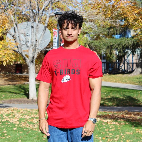 Colosseum Tee Red SUU; $28.00