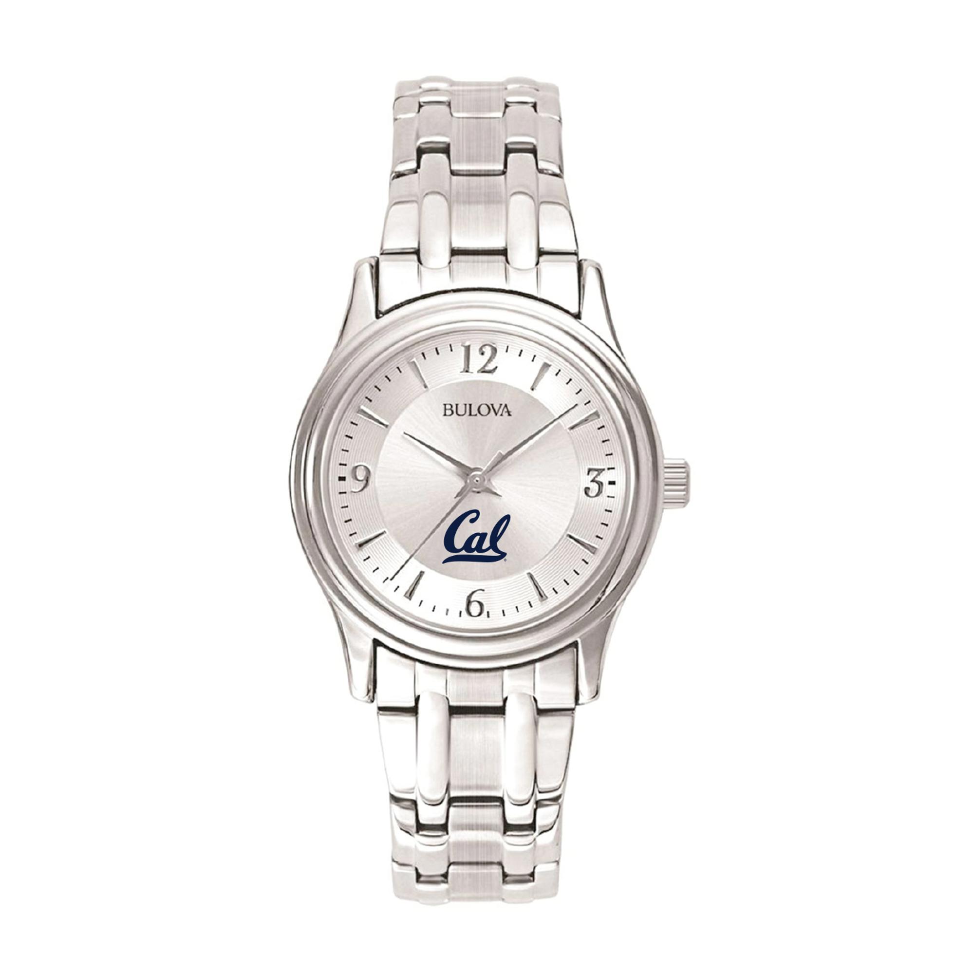 image of: Women's Bulova Silver Watch Cal Logo