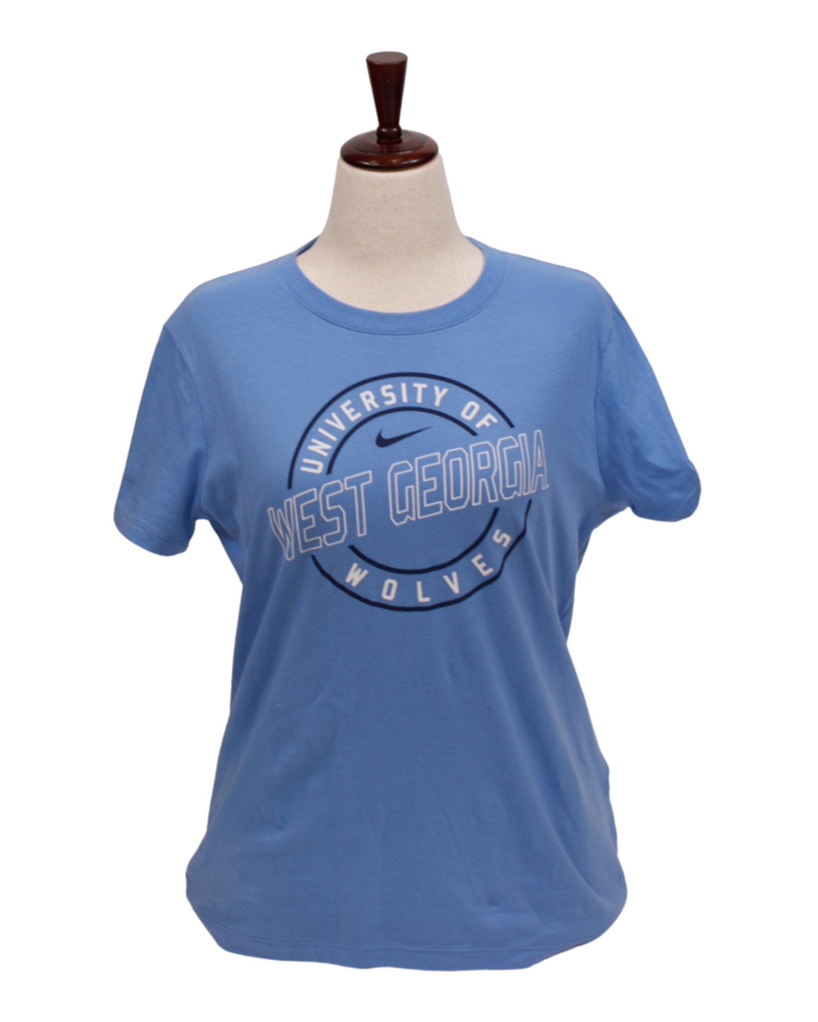 image of: UNIV. WEST GA NIKE COTTON SS TEE