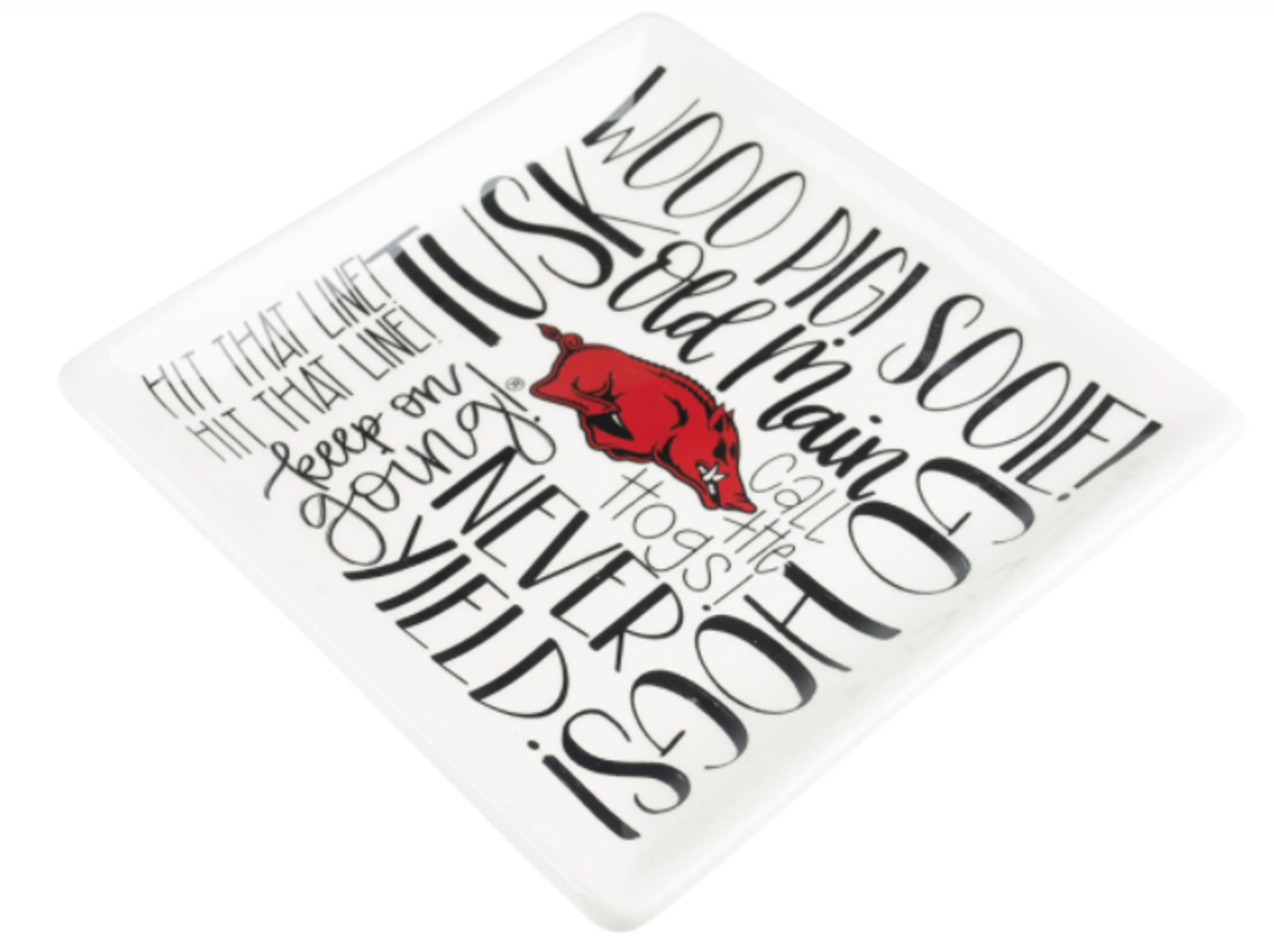 image of: Arkansas Razorbacks Glory Haus Fan Ceramic Trinket Tray