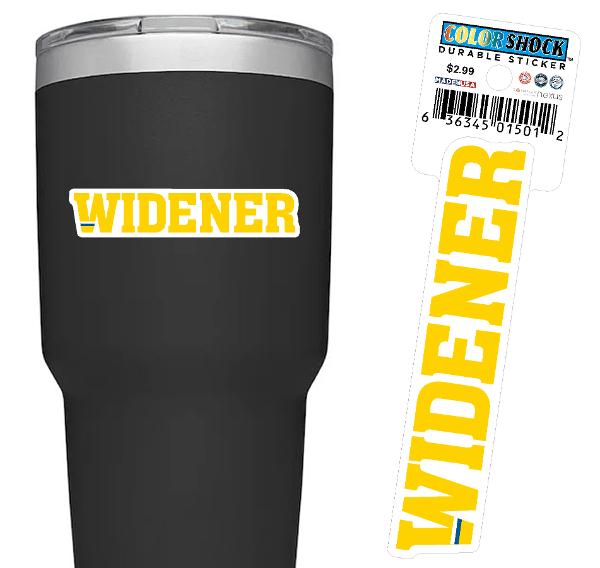 Textured Sticker - WIDENER Yellow; $2.99
