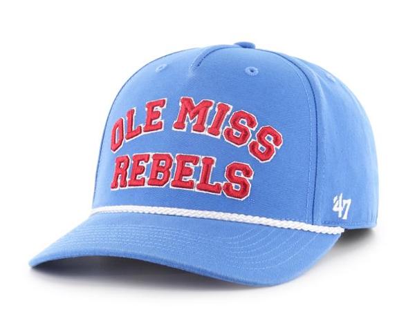 Ole Miss Rebels Football Gray Snap Back Hat Navy UV New