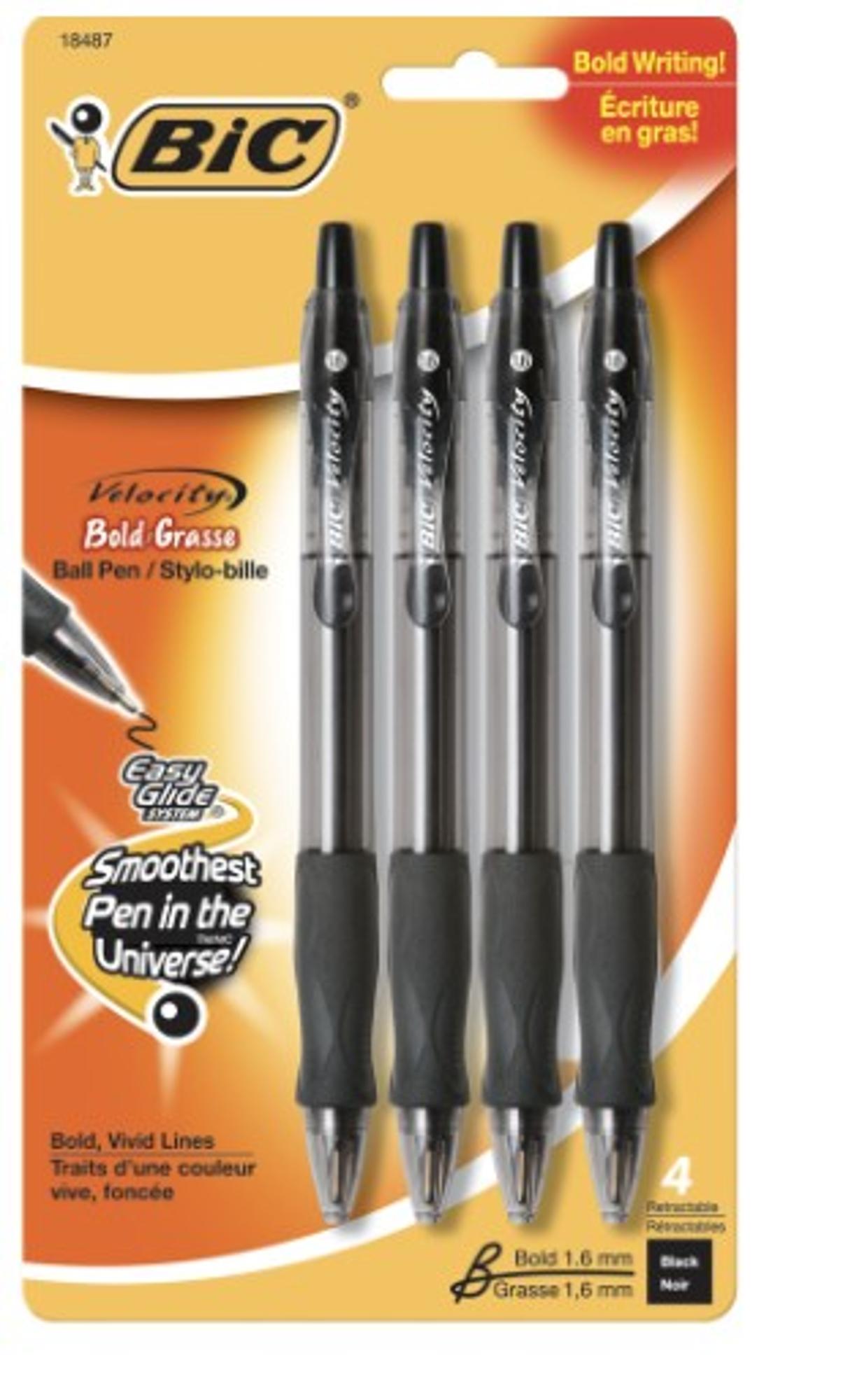 Product image 1 of 1 for BIC GLIDE MED BLK 4PK