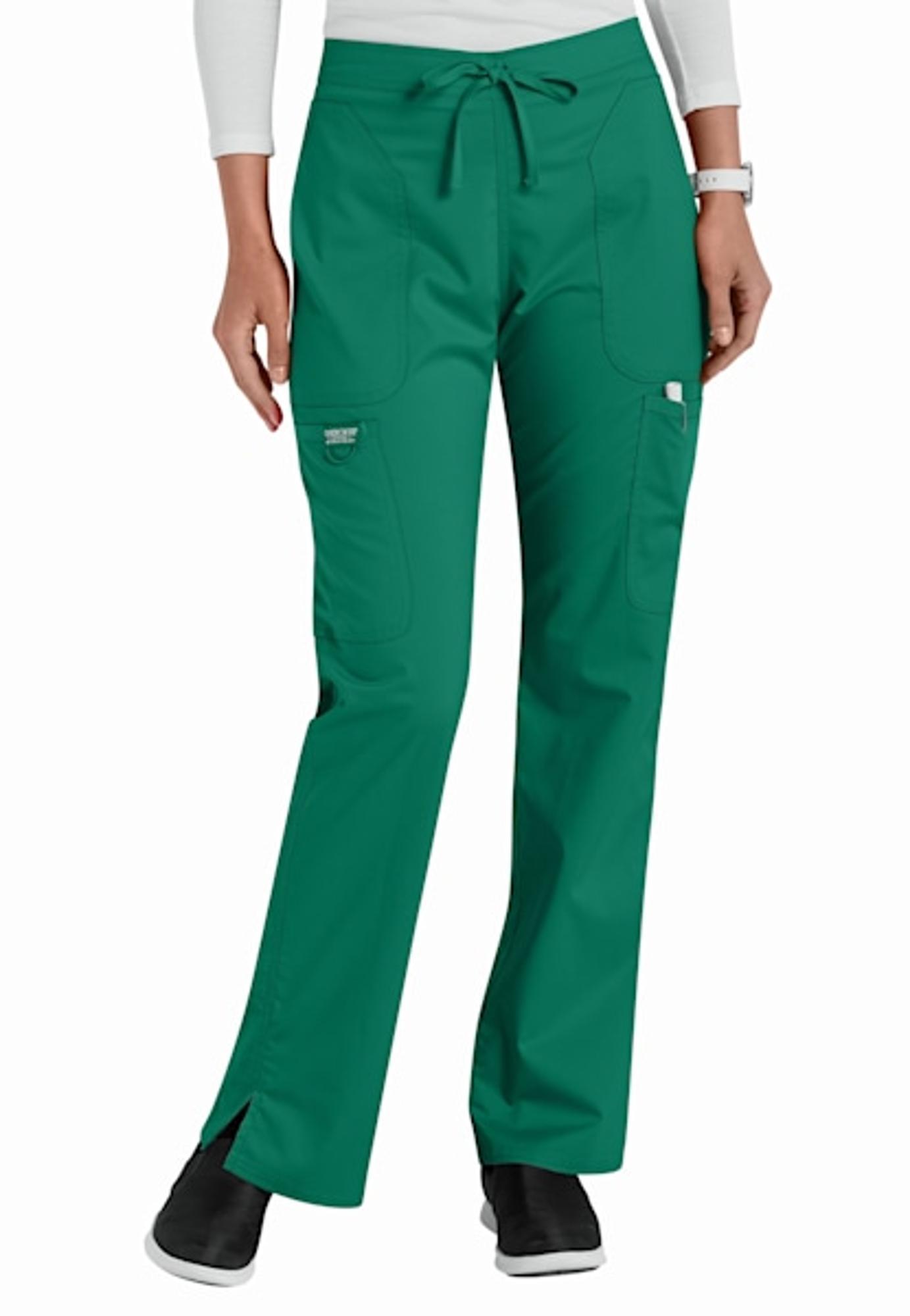 Variant 10 of 10 for Cherokee Workwear Revolution Women's Drawstring Flare Scrub Pant