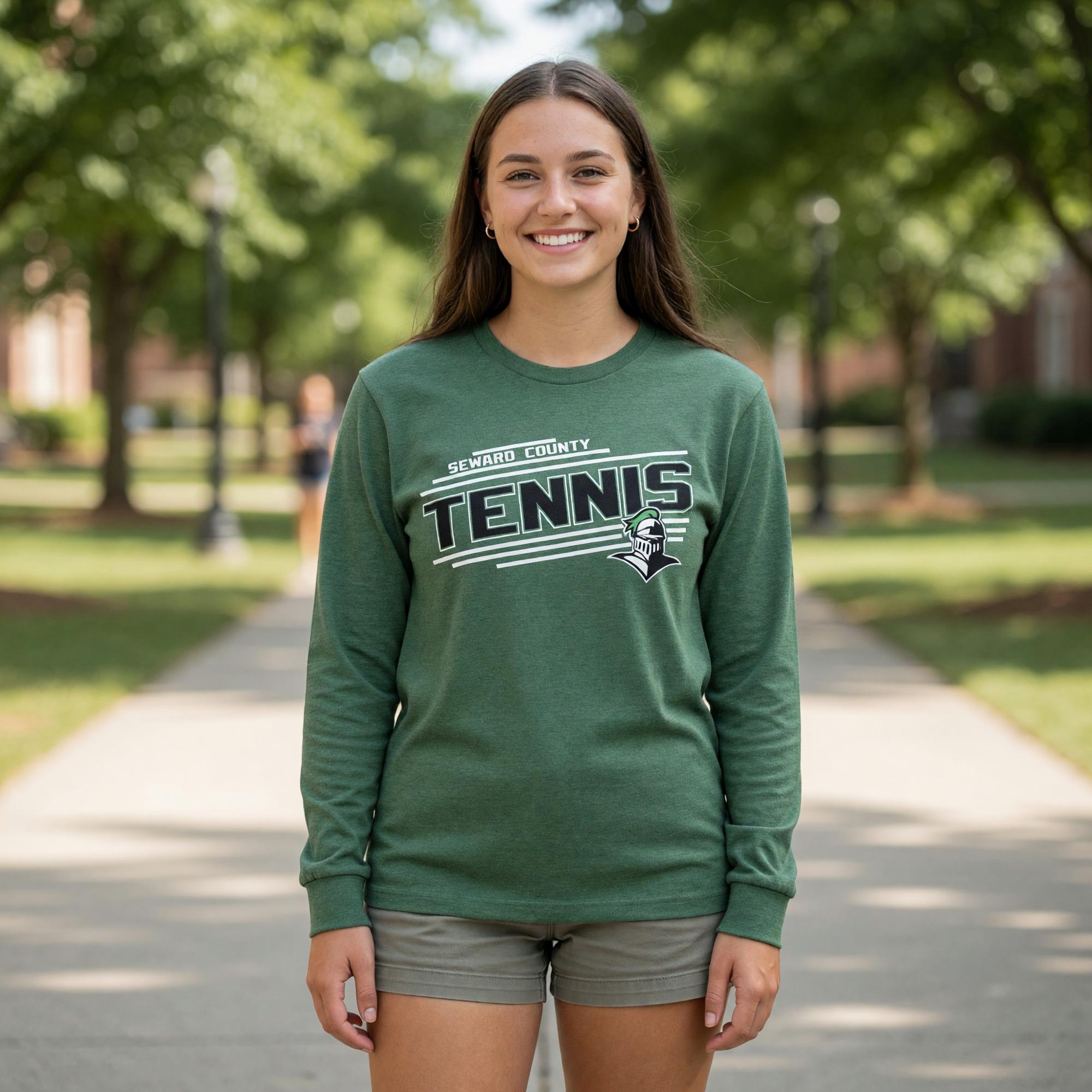 Product image 2 of 2 for CI SPORT WILDFIRE TENNIS LONG SLEEVE CREW TEE
