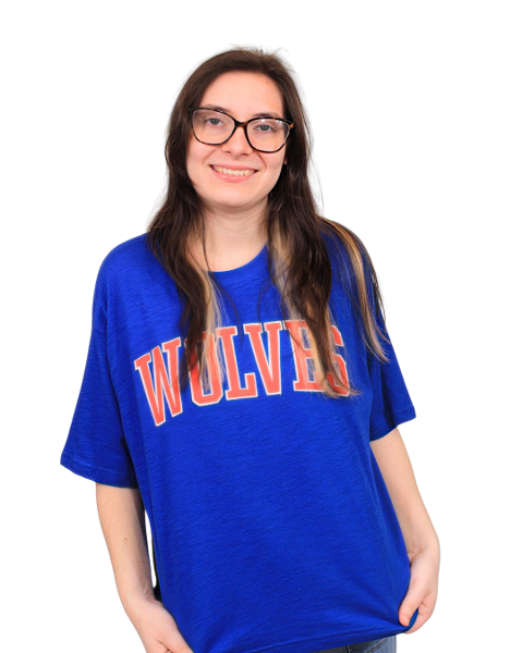 WOLVES ARCH ROYAL OVERSIZED SLUB TEE; $39.99