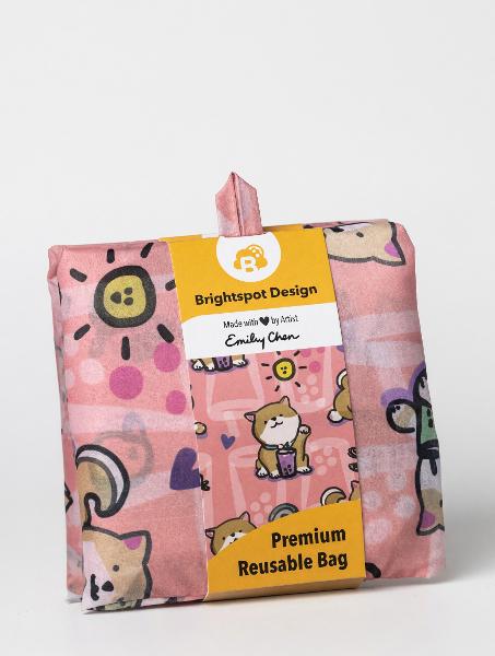 BAGS BRIGHTSPOT FOLDABLE ASSORTED; $15.99