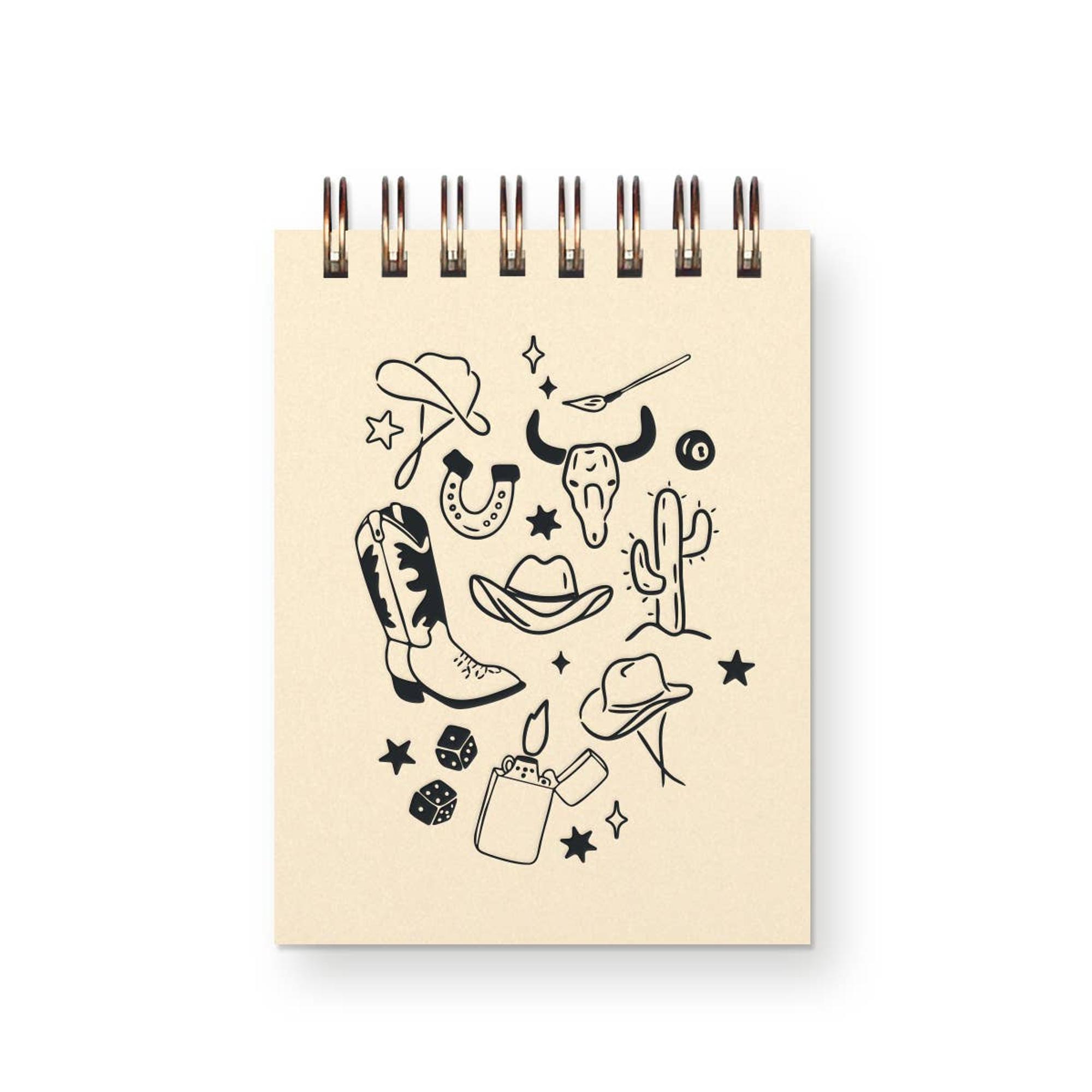 Product image 1 of 1 for Western Doodle Mini Jotter Notebook