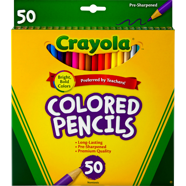 Crayola Colored Pencils, 50pk; $19.99