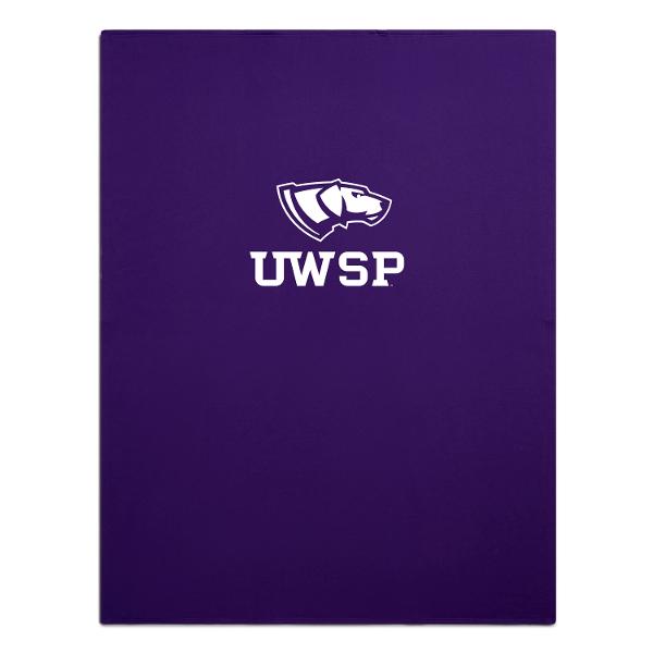 UWSP Pro-Weave Sweatshirt Blanket, Athletic Purple; $34.98