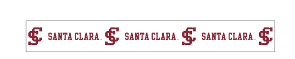 Santa Clara Broncos Ribbon Roll, White; $19.98