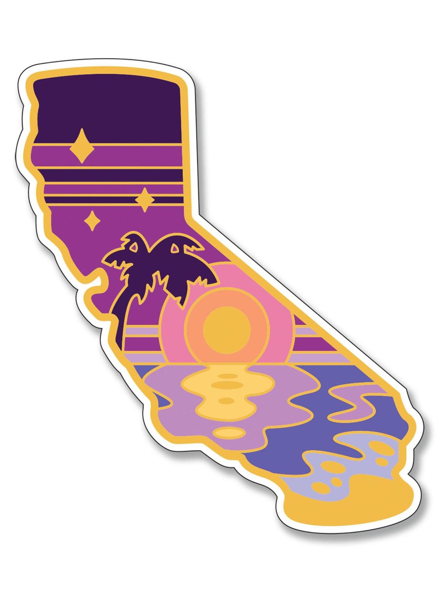 Product image 1 of 1 for California Retro Sunset Vinyl Sticker