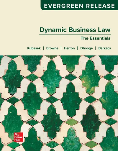 Cover image for Dynamic Business Law Essentials 2026 Release