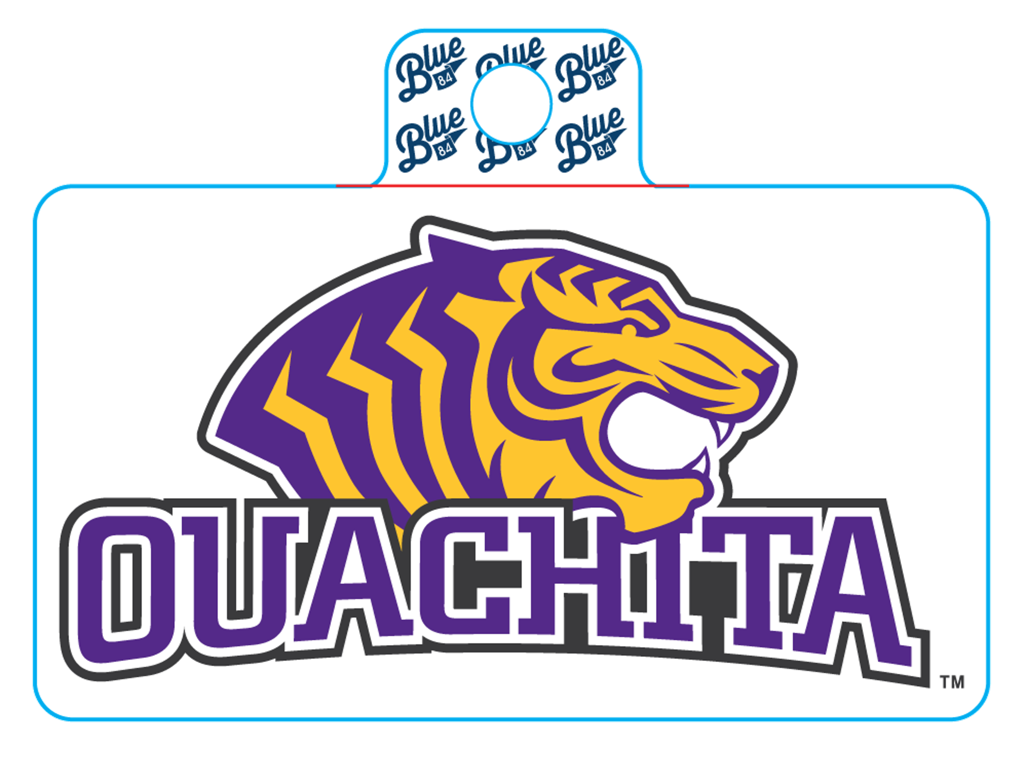 image of: Ouachita Tigers Boisterous Sticker