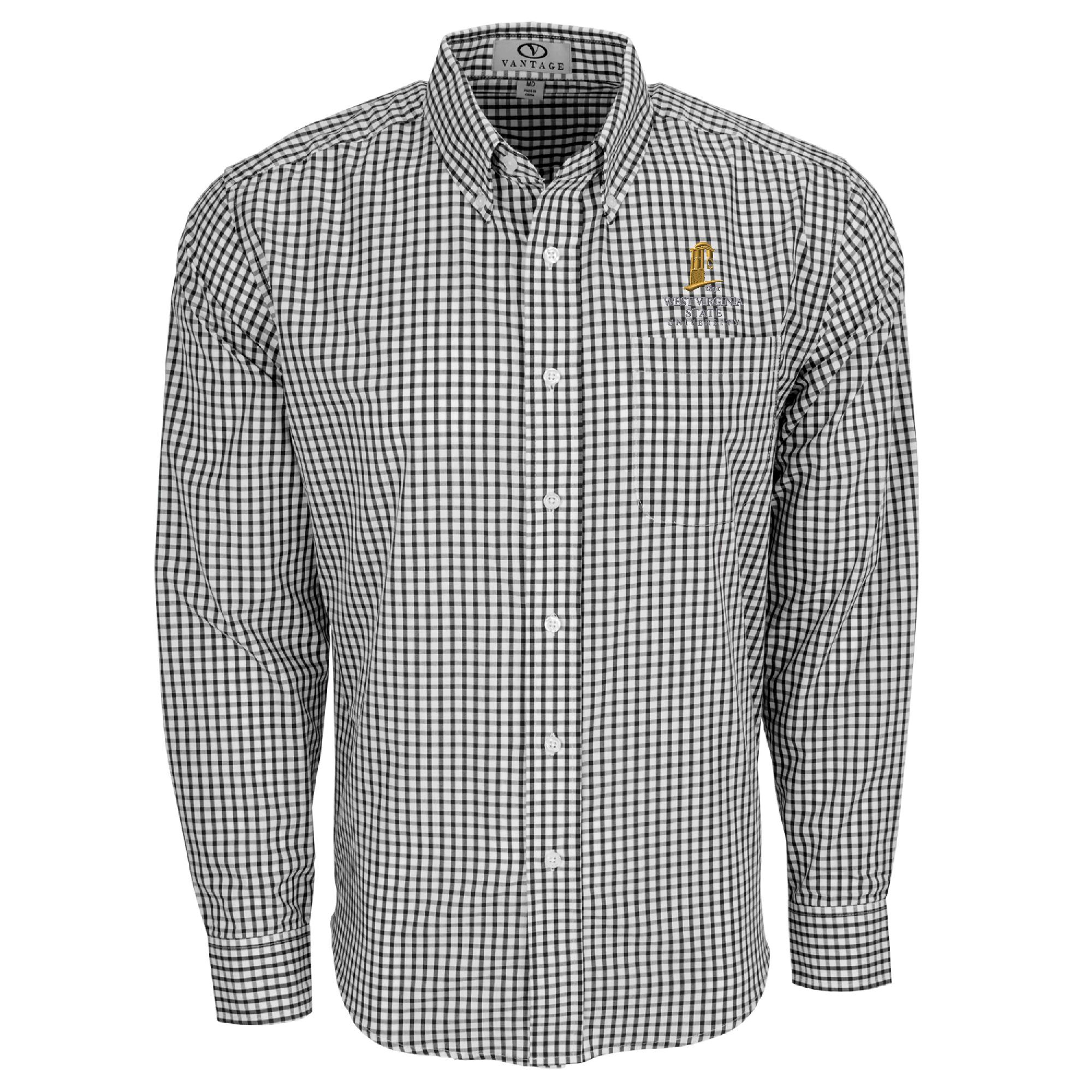 Product image 1 of 2 for Dress Shirt - Vantage Black/White Button Up
