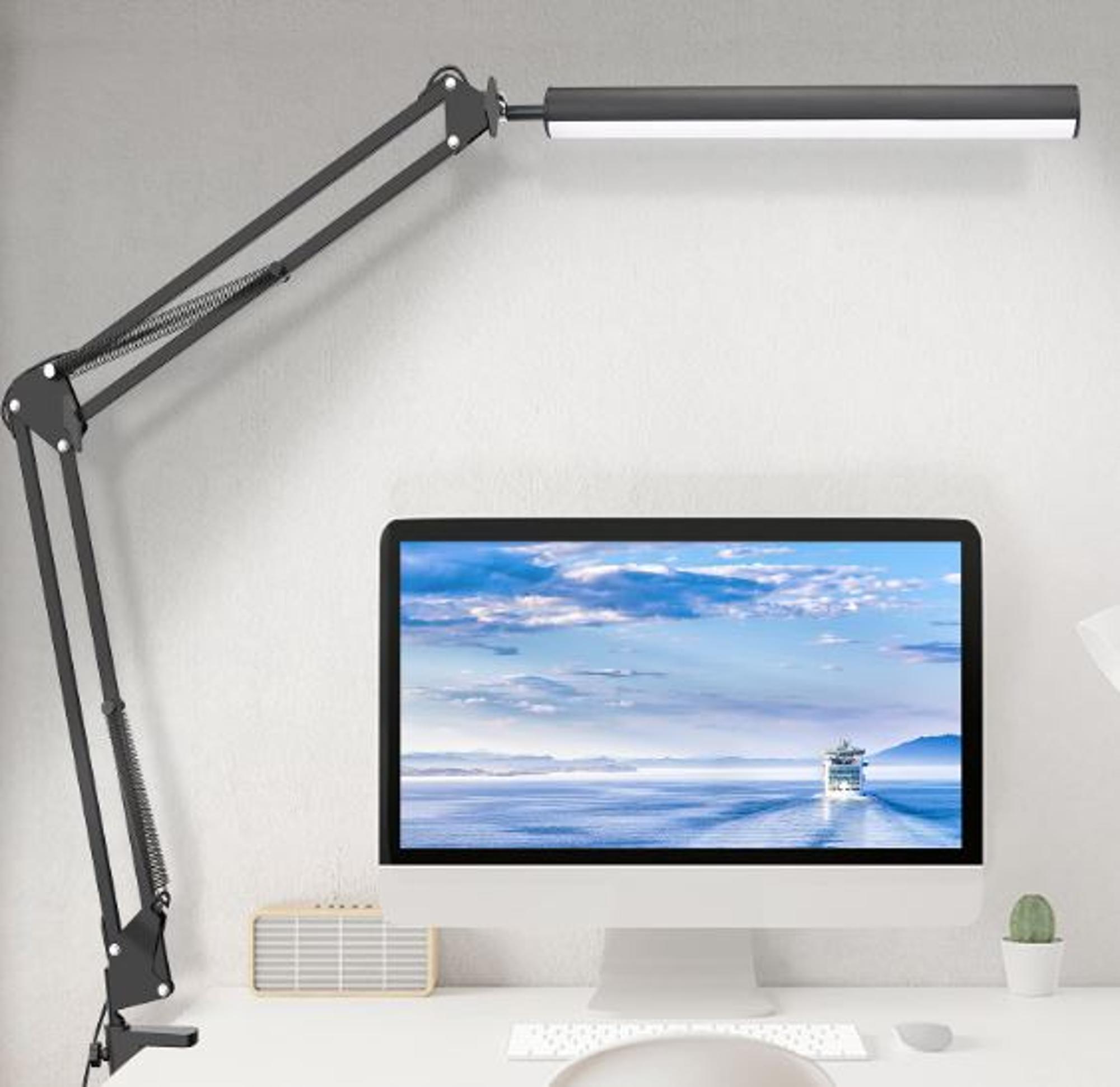image of: SWING ARM LAMP BLACK