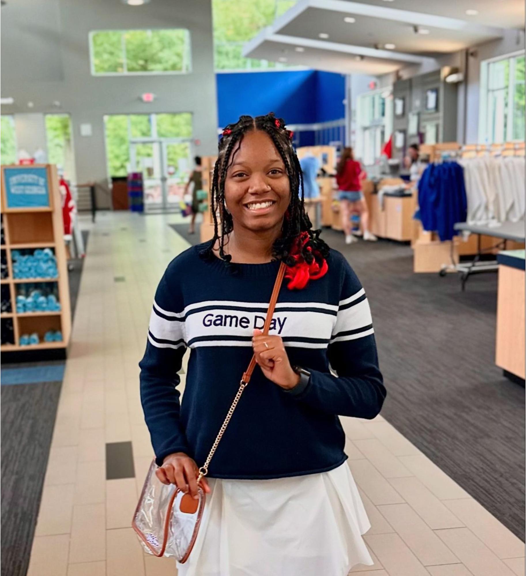 image of: SPORTS GIRL CREWNECK GAMEDAY TEXT