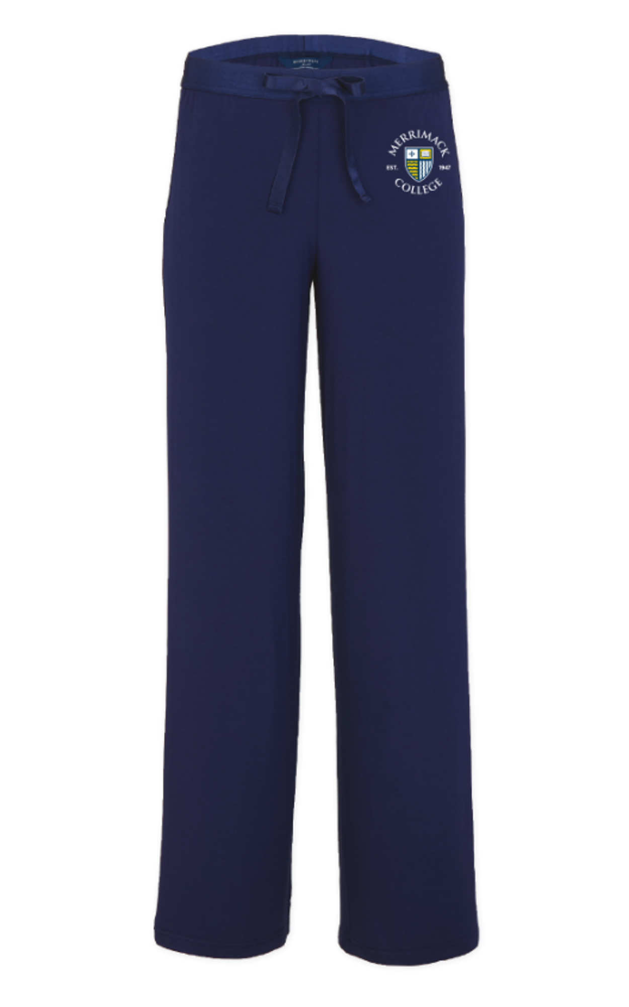 image of: Women's Bamboo Pants Navy Shield Logo