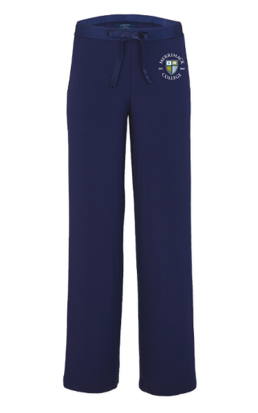 Women's Bamboo Pants Navy Shield Logo; $49.99