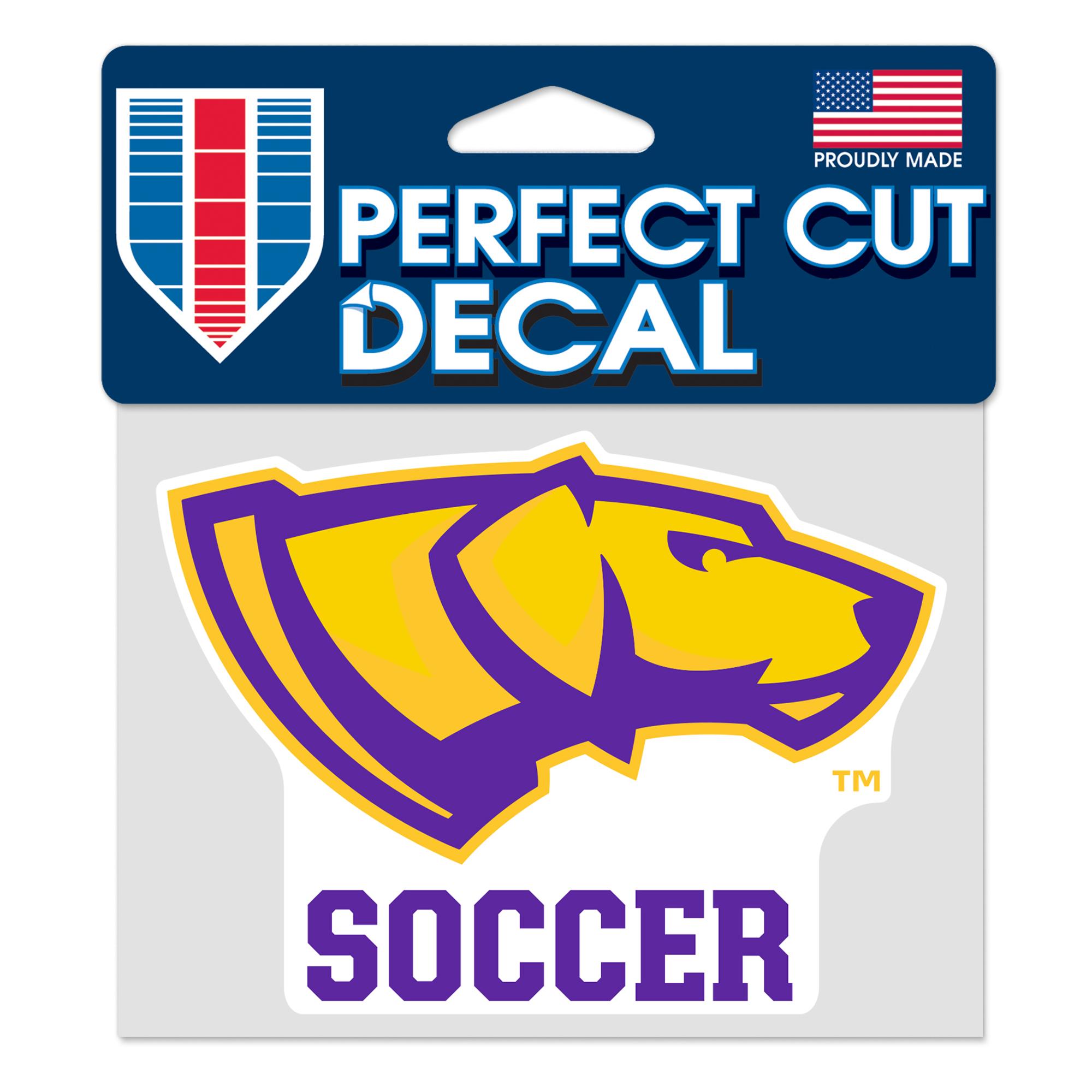 Product image 1 of 1 for UWSP Pointers 5in x3.5in Decal, Soccer