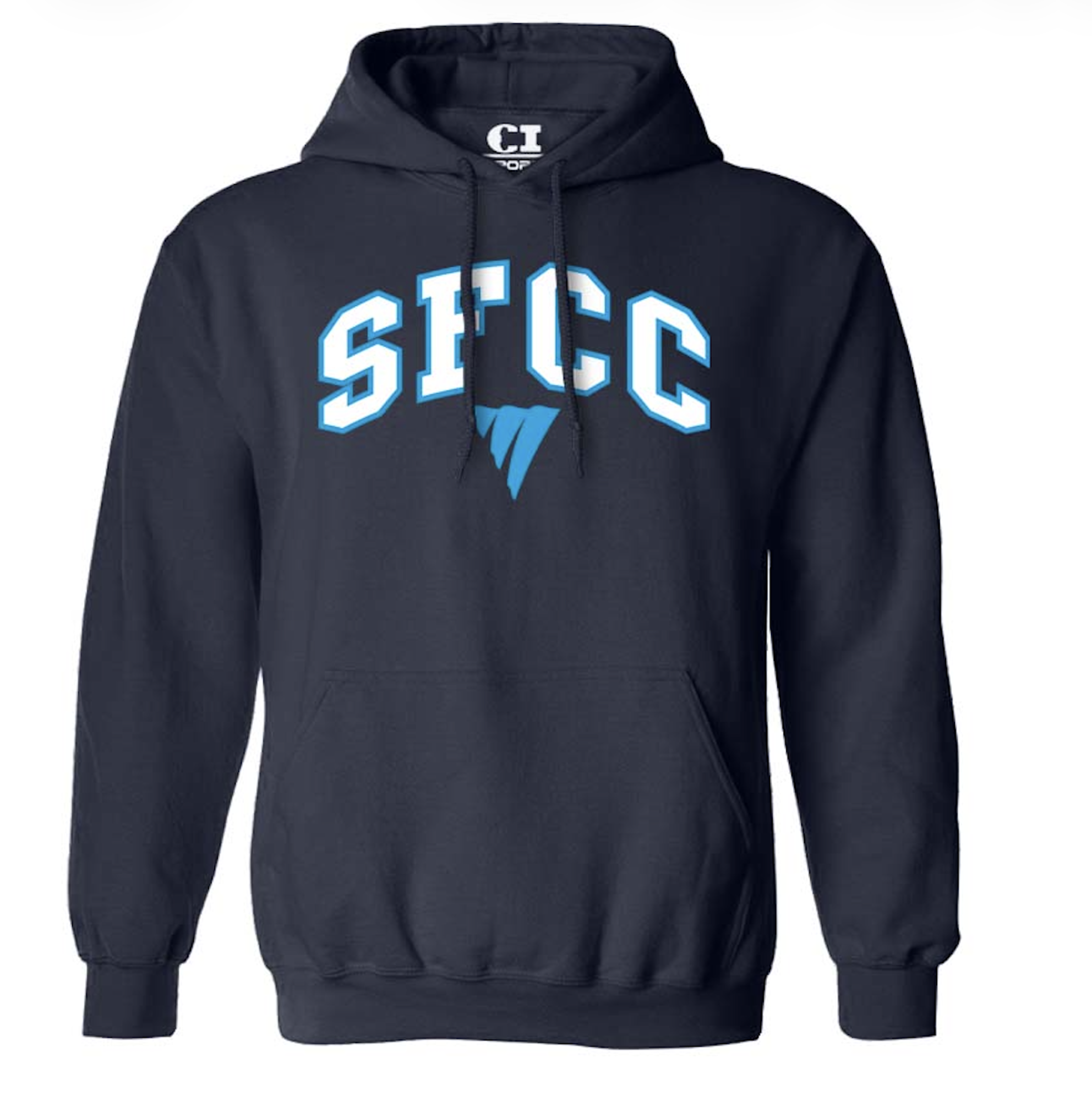 image of: SFCC HOODIE DAPP LETTERS FALLS NAVY