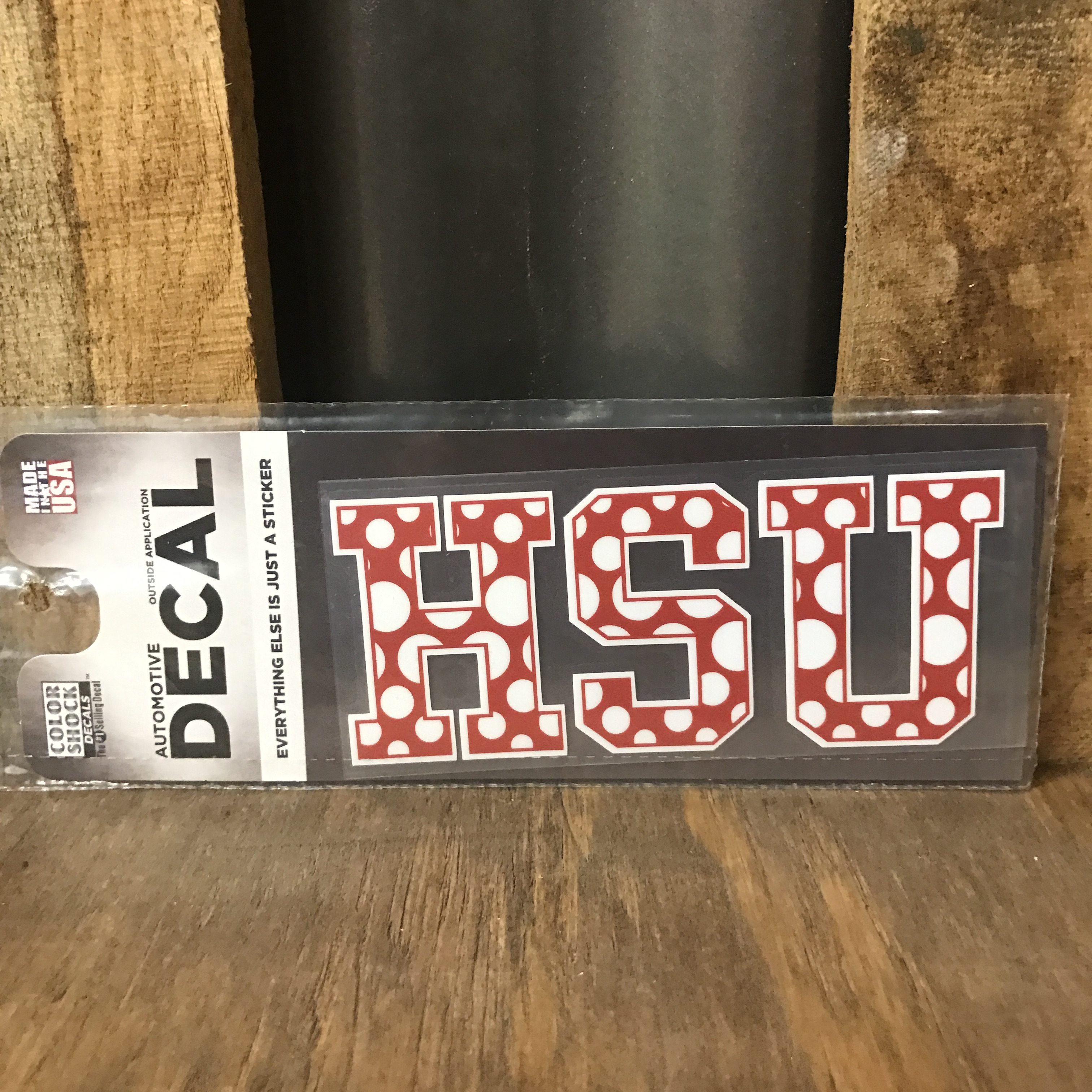 image of: HSU Polka Dot Decal