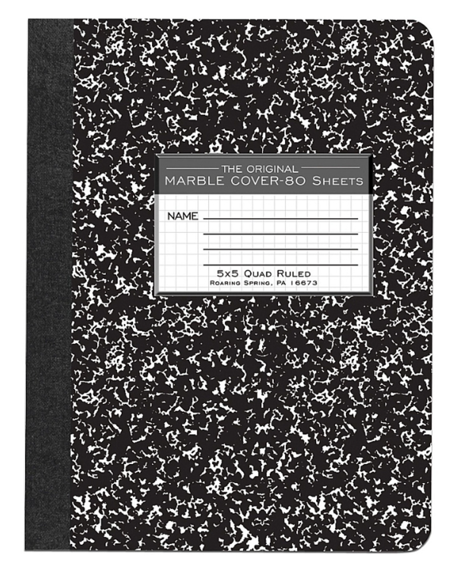 Product image 1 of 1 for Black - Quad Ruled Composition, 80Sheets