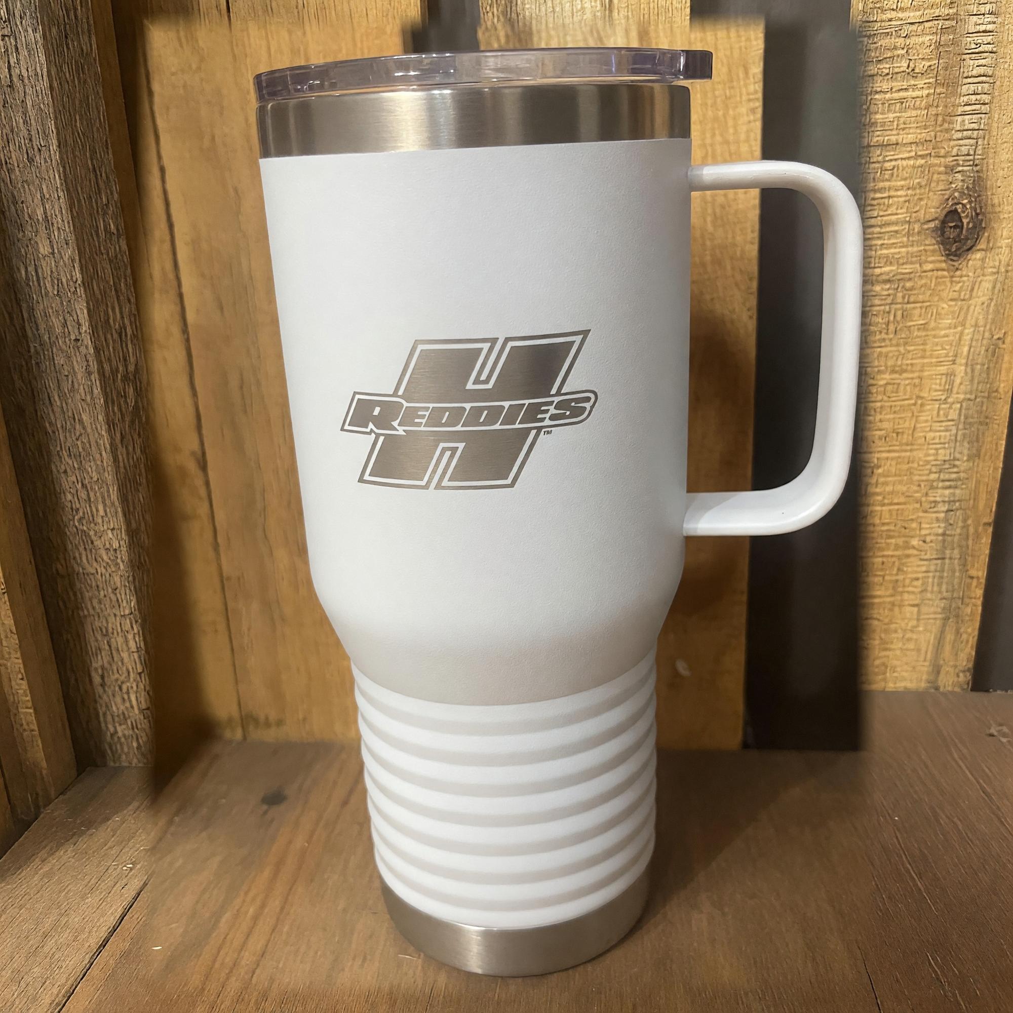 Product image 1 of 3 for Reddies 20oz Powder Coated Handled Travel Mug