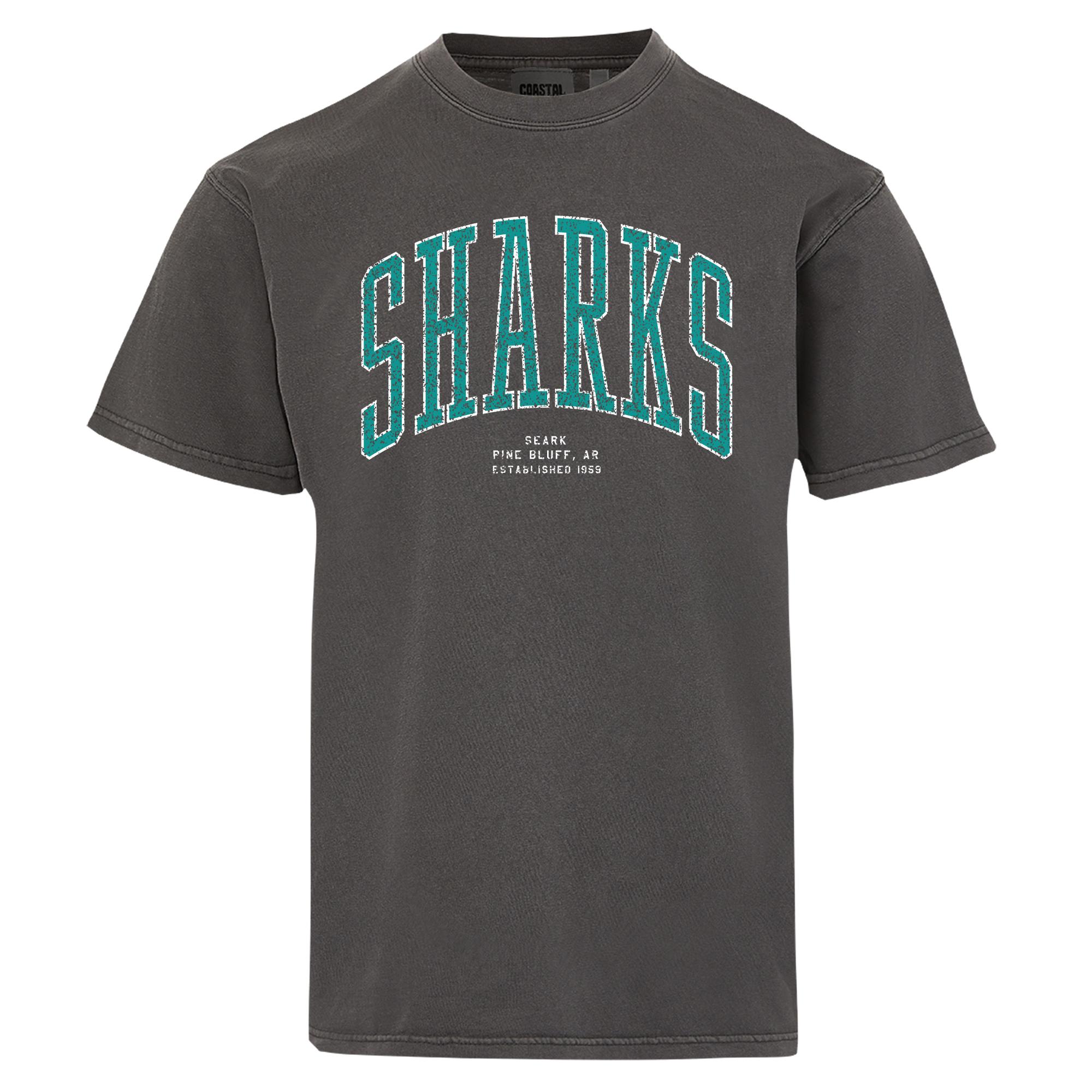 Product image 1 of 1 for Southeast Arkansas College Coastal Color Short Sleeve Tee, Black Caviar