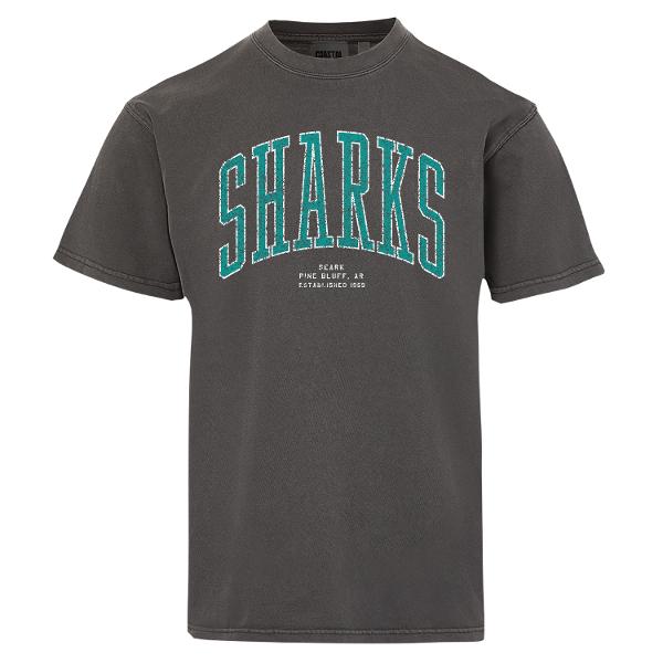 Southeast Arkansas College Coastal Color Short Sleeve Tee, Black Caviar; $26.98