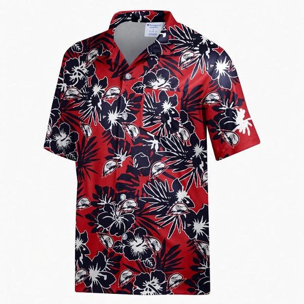 CHAMPION HAWAIIAN SHIRT WITH THOR RED; $59.99