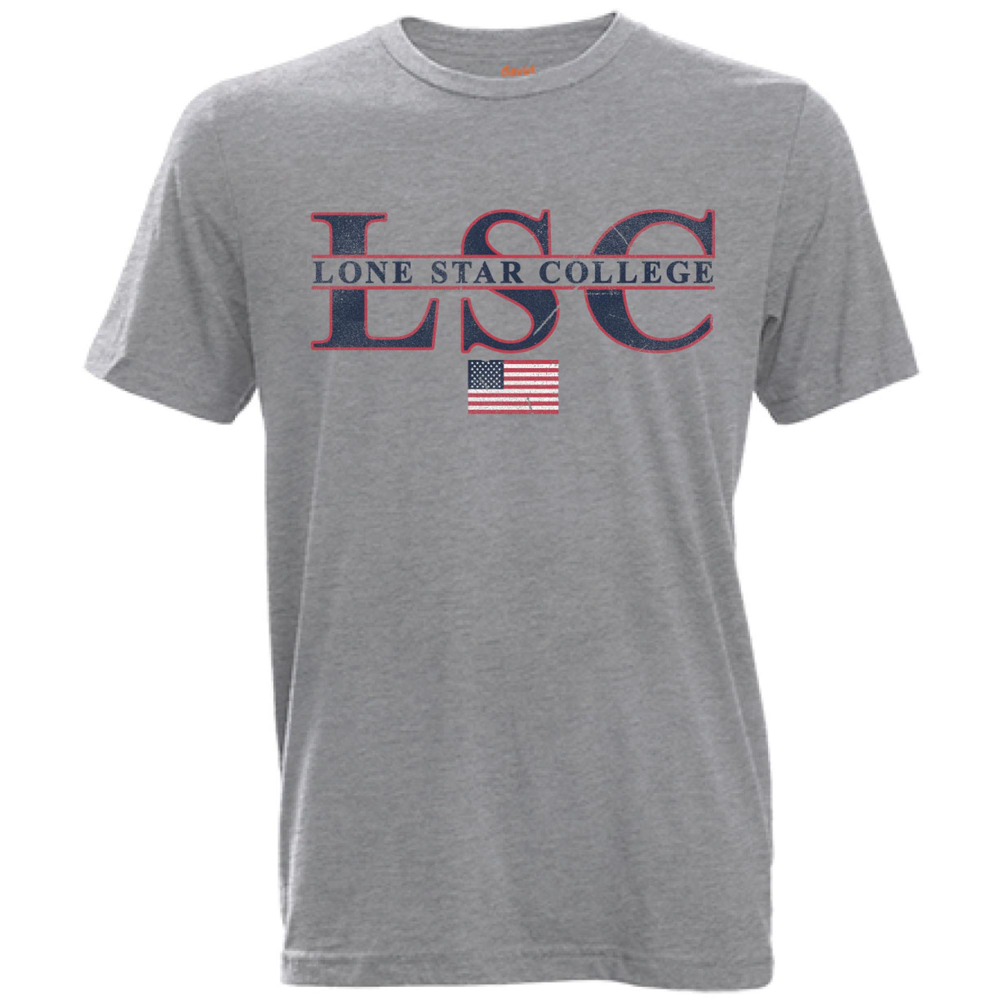 Product image 1 of 1 for Lone Star College Cruiser Short Sleeve Tee, Heather Gray