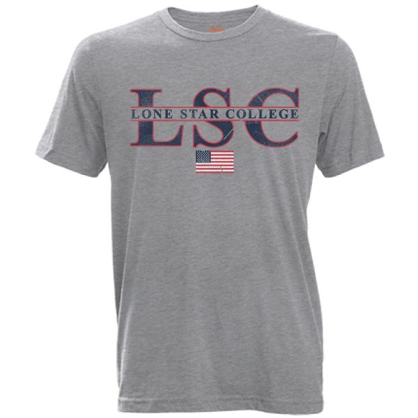 Lone Star College Cruiser Short Sleeve Tee, Heather Gray; $20.99