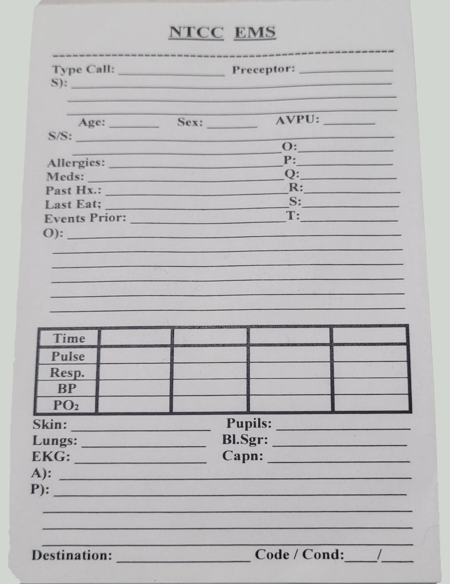 Cover image for EMS Scorepad