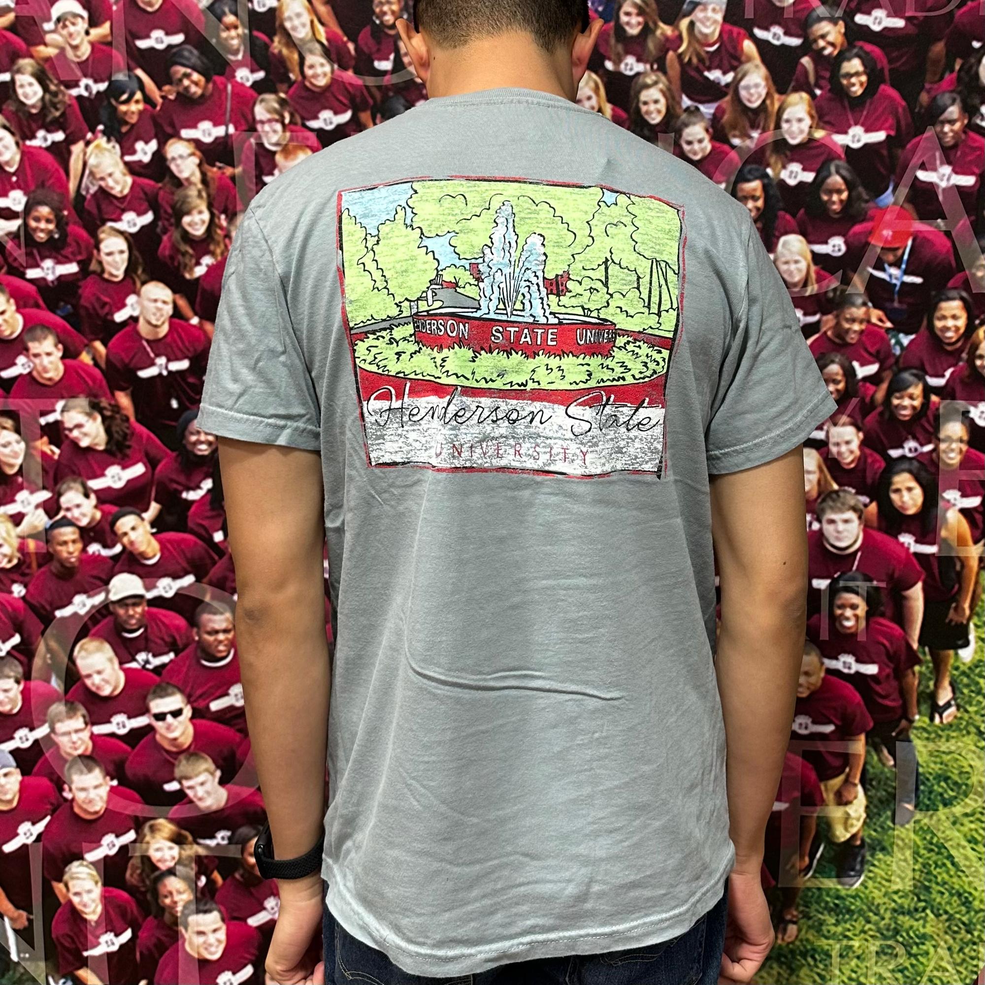 image of: Henderson State University Fountain Short Sleeve Tee