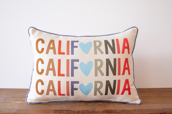 California Mellow Heart Gradient 20in x 14in Lumbar Pillow; $44.98