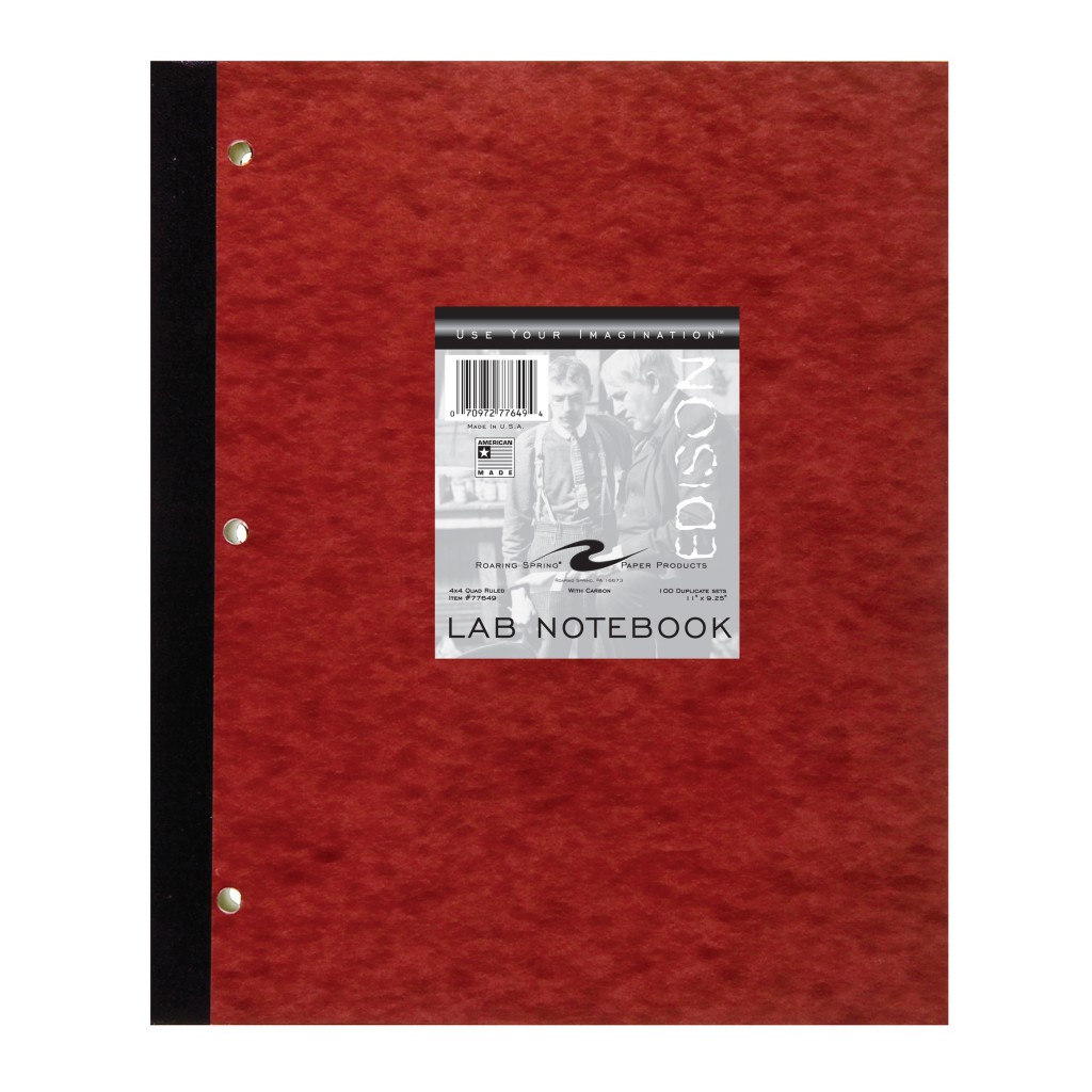 image of: Roaring Spring Lab Notebook, 11" x 9 1/4", 100 Sets, w/Carbon