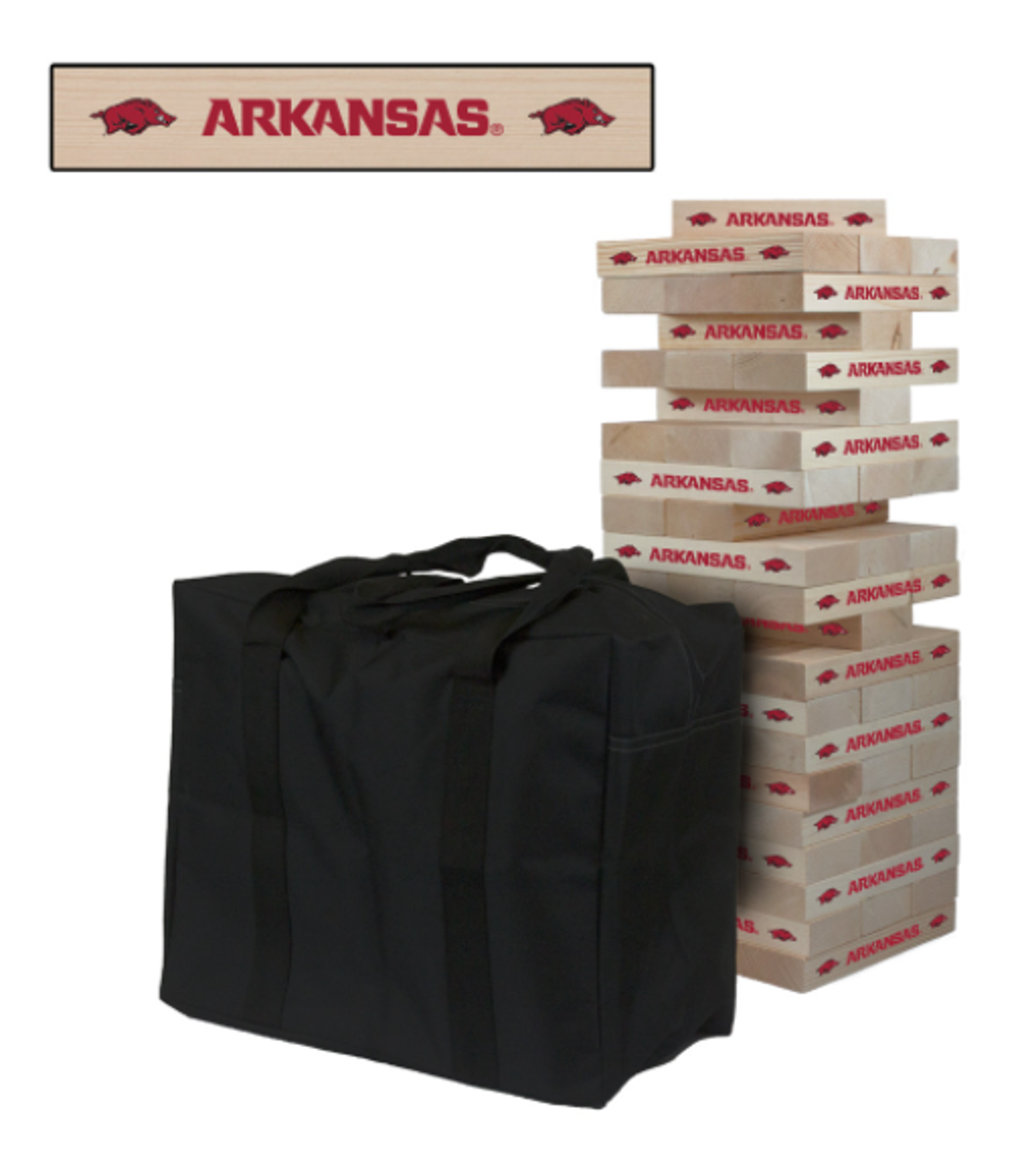 Arkansas Razorbacks 5 foot Giant Wooden Tumble Tower Game- DROP SHIP ...