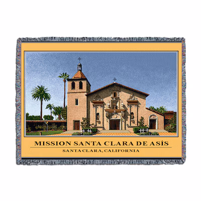 image of: Santa Clara Mission Tapestry Afghan