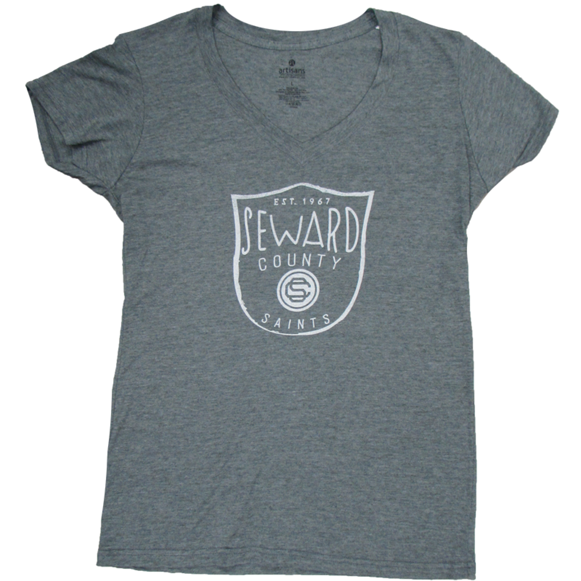 image of: ARTISANS LADIES MELISSA CALM WATERS V-NECK TEE