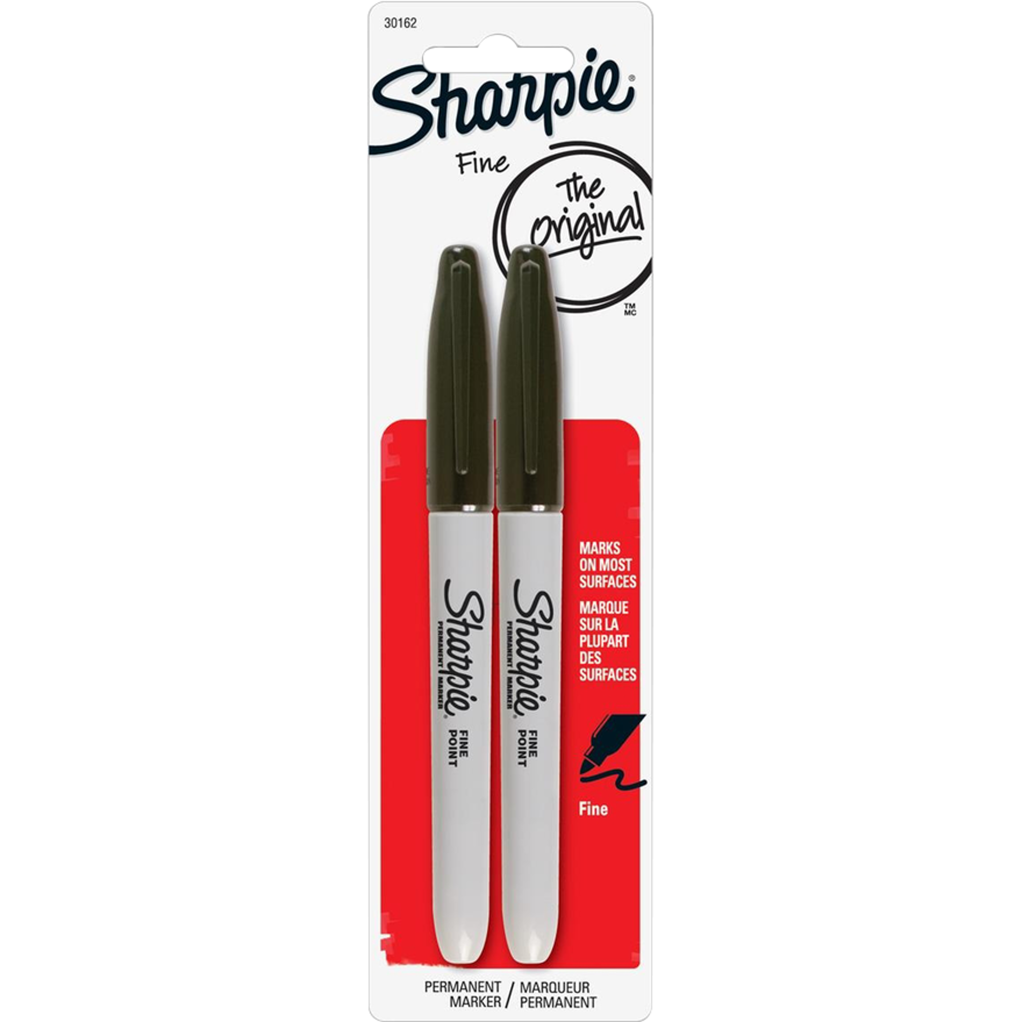 image of: Sharpie Permanent Marker - Black Fine 2Pk