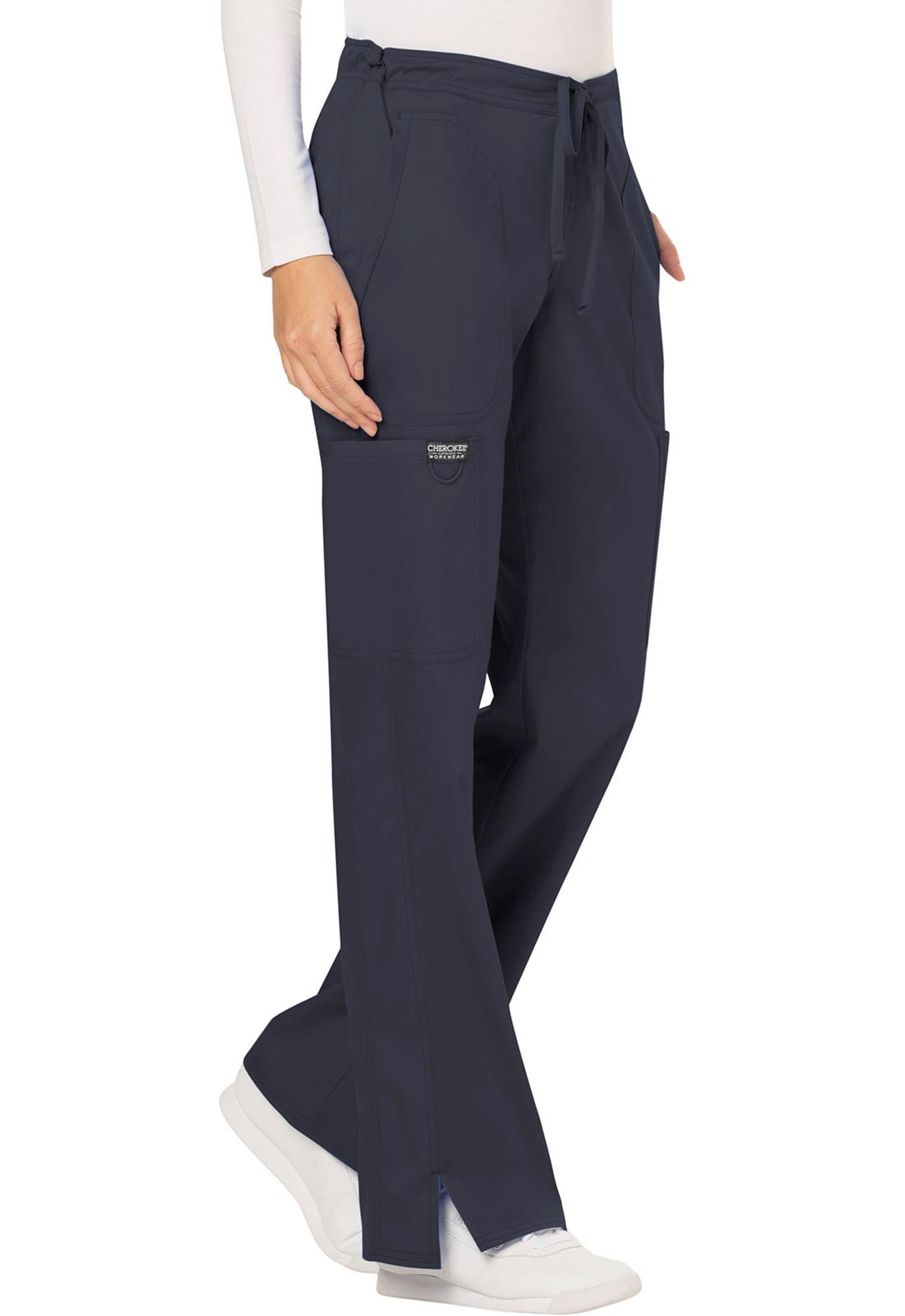 Variant 8 of 8 for Cherokee Workwear Revolution Women's Drawstring Flare Scrub Pant