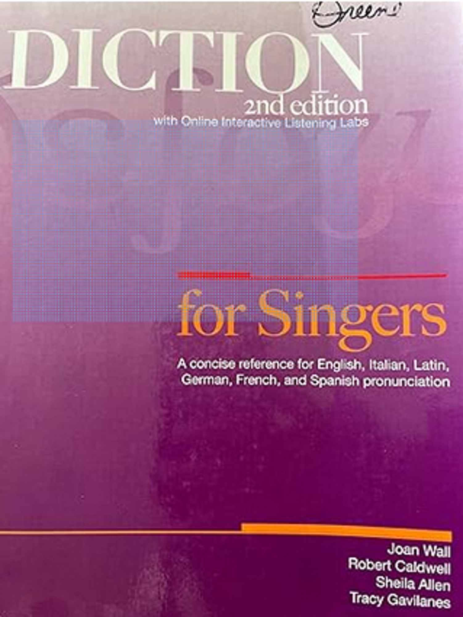 Cover image for DICTION FOR SINGERS