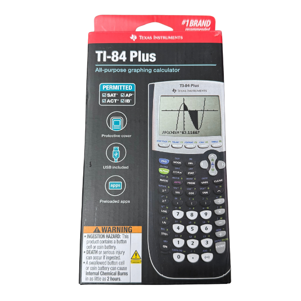 TI 84 Plus Graphing Calculator Black; $109.95